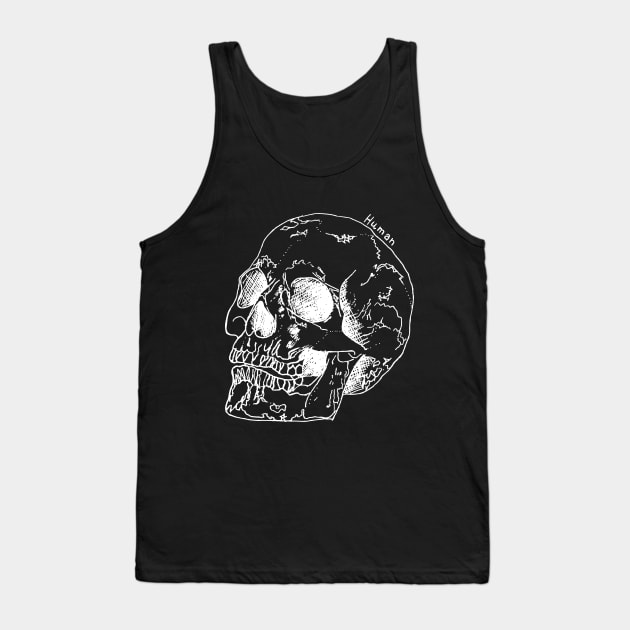 Human Skull Tank Top by Geektopia